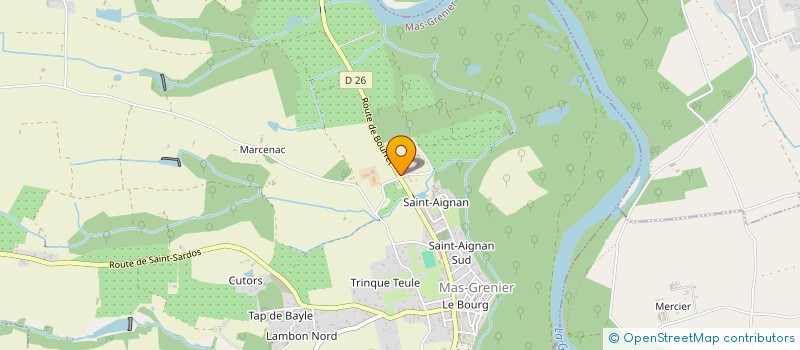 localisation de l'entreprise ASSOCIATION HAMADRYADE à VERDUN-SUR-GARONNE