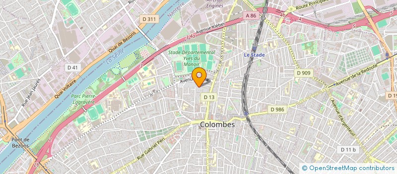 localisation de l'entreprise ASSOCIATION HAMDI à COLOMBES