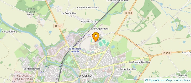 localisation de l'entreprise ASSOCIATION HANDBALL CLUB MONTACUTAIN à MONTAIGU-VENDEE