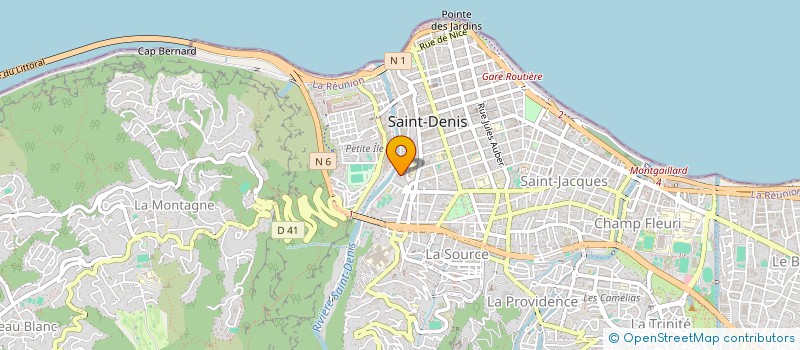 localisation de l'entreprise ASSOCIATION HANDBALL OCEAN INDIEN (A.H.B.O.I.)  SAINT-DENIS