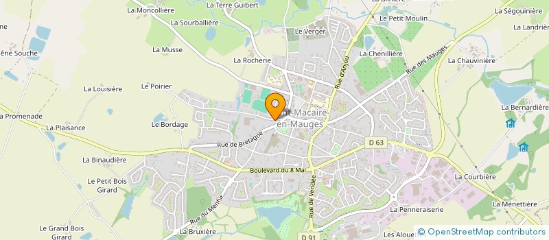 localisation de l'entreprise ASSOCIATION HANDI LOISIRS à SEVREMOINE