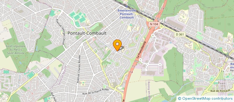 localisation de l'entreprise ASSOCIATION HANDICAP LOISIRS à PONTAULT-COMBAULT
