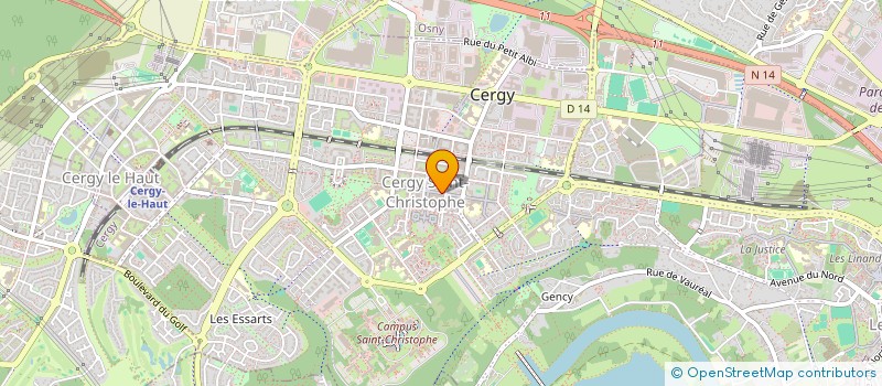 localisation de l'entreprise ASSOCIATION HANDICAP-SERVICE 95 à CERGY