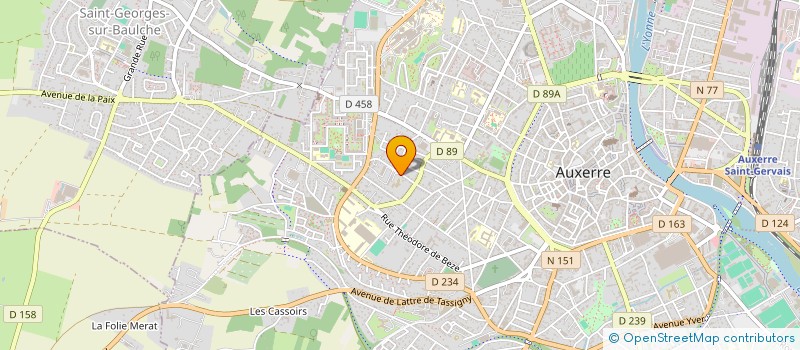 localisation de l'entreprise ASSOCIATION HANDISPORT D'AUXERRE  AUXERRE