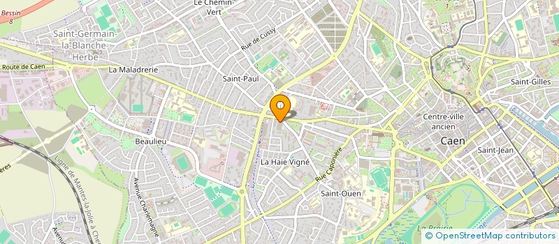 localisation de l'entreprise ASSOCIATION HANDIVOL à CAEN