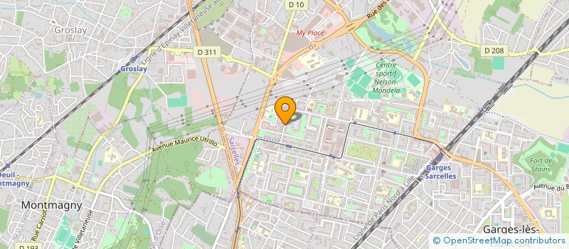 localisation de l'entreprise ASSOCIATION HANECHAMA  SARCELLES