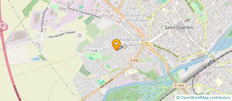 localisation de l'entreprise ASSOCIATION HANSEMBLE à SAINT-QUENTIN