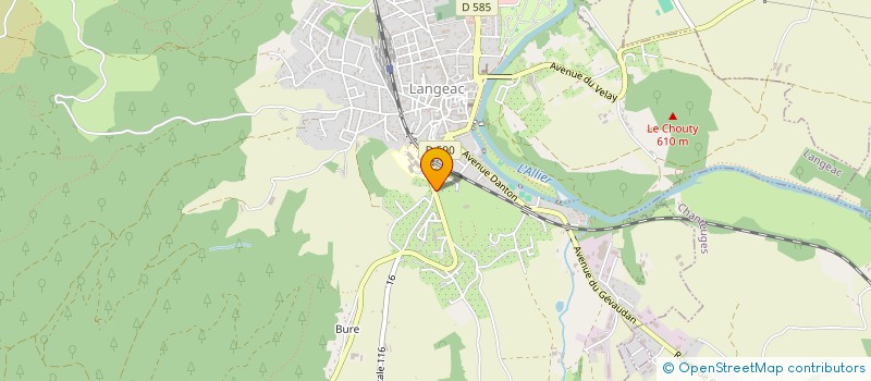 localisation de l'entreprise ASSOCIATION HAPPI HOSPITALIERS ASSOCIES POUR LE PERSONNEL INVESTI  LANGEAC