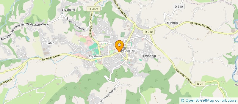 localisation de l'entreprise ASSOCIATION HARITZ BARNE  HASPARREN