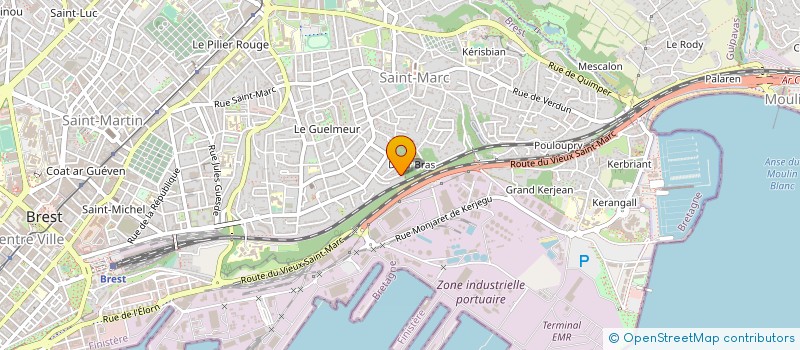 localisation de l'entreprise ASSOCIATION HARMONIA à BREST