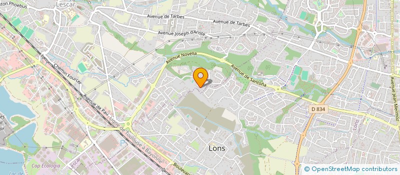 localisation de l'entreprise ASSOCIATION HARMONIE  LESCAR