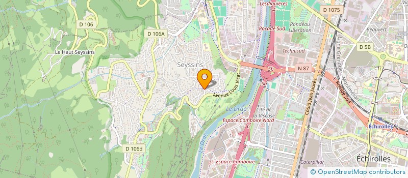 localisation de l'entreprise ASSOCIATION HARMONIE  SEYSSINS