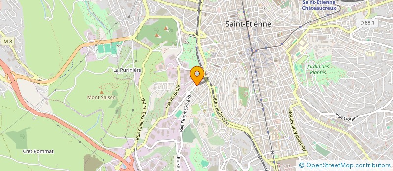 localisation de l'entreprise ASSOCIATION HARMONIE à SAINT-ETIENNE