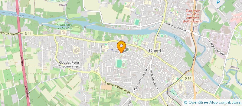 localisation de l'entreprise ASSOCIATION HARMONIE D OLIVET à OLIVET