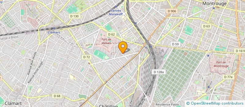 localisation de l'entreprise ASSOCIATION HARMONIE JAZZ MODERN'DANCE  CHATILLON