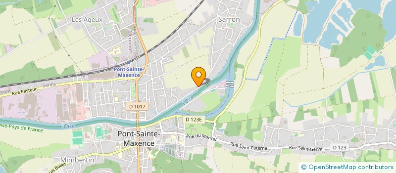 localisation de l'entreprise ASSOCIATION HATHA YOGA  PONT-SAINTE-MAXENCE