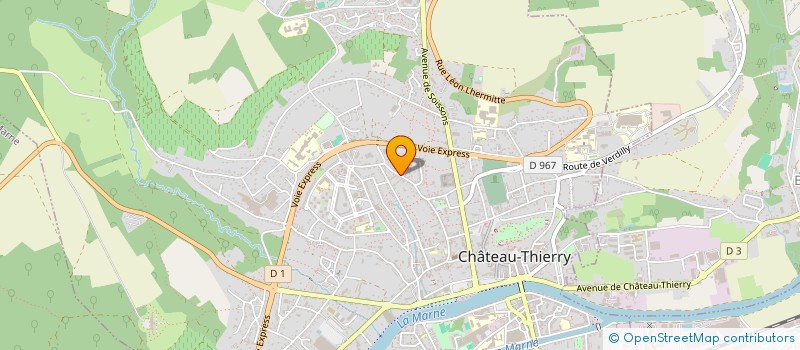 localisation de l'entreprise ASSOCIATION HAUT LES ARTS à CHATEAU-THIERRY