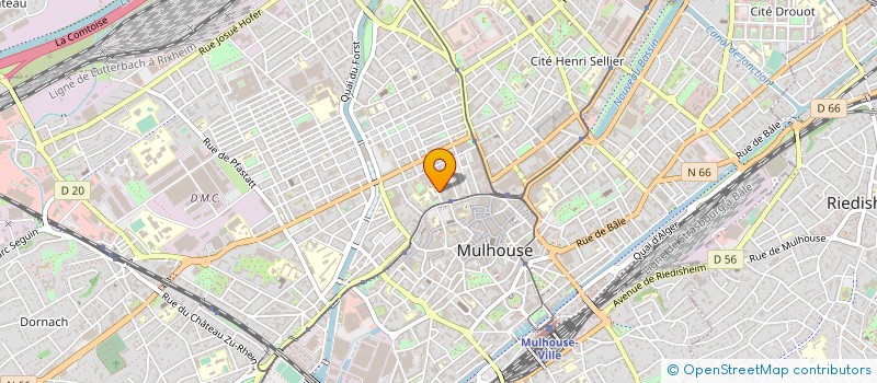 localisation de l'entreprise ASSOCIATION HAUT-RHINOISE POUR LA PREVENTION ET LES SOINS EN ADDICTOLOGIE  MULHOUSE