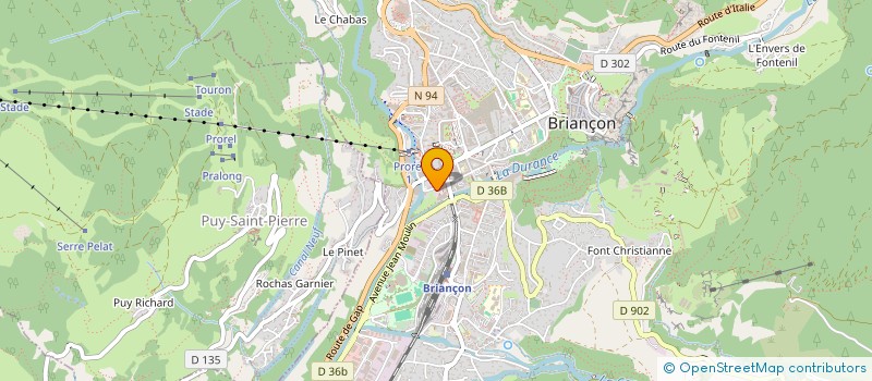 localisation de l'entreprise ASSOCIATION HAUTE ALPINE D AIDE AUX PERSONNES ATTEINTES DE FIBROMYALGIE DOULEURS CHRONIQUES ET PATHOLOGIES INVALIDANTES  BRIANCON