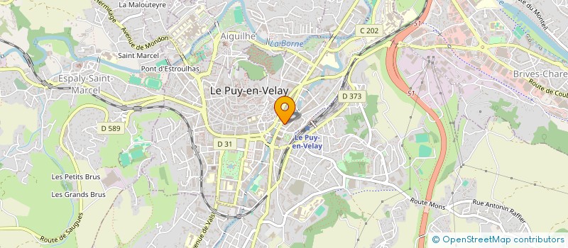 localisation de l'entreprise ASSOCIATION HAUTE LOIRE MUSIQUES DANSES à LE PUY-EN-VELAY