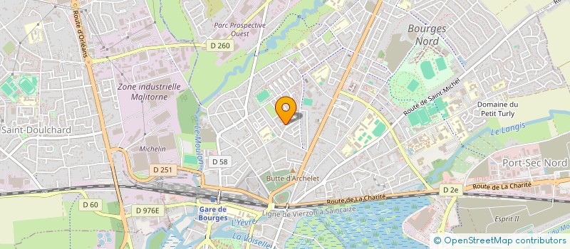 localisation de l'entreprise ASSOCIATION HD DROIT DEVANT  BOURGES