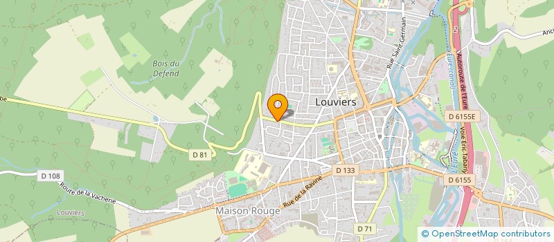 localisation de l'entreprise ASSOCIATION HDO  LOUVIERS