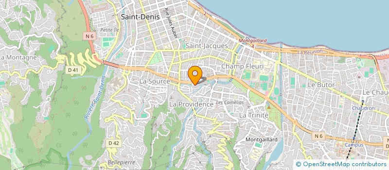 localisation de l'entreprise ASSOCIATION HEBERGEMENT TEMPORAIRE DE PERSONNES AGEES A BESOINS PARTICULIERS LOUISE MICHELLE à SAINT-DENIS