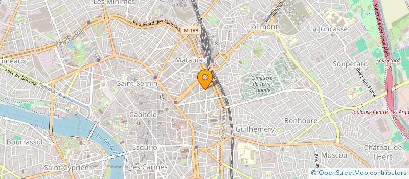 localisation de l'entreprise ASSOCIATION HEBRAICA JEUNESSE à TOULOUSE