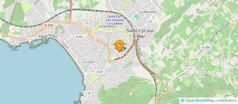 localisation de l'entreprise ASSOCIATION HELENE DECO à SAINT-CYR-SUR-MER