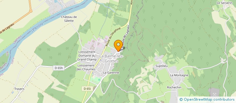 localisation de l'entreprise ASSOCIATION HELL ROCK  LA BALME-LES-GROTTES