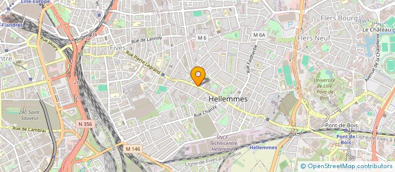 localisation de l'entreprise ASSOCIATION HELLEMMES 95  LILLE