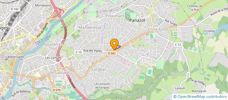 localisation de l'entreprise ASSOCIATION HELP à PANAZOL