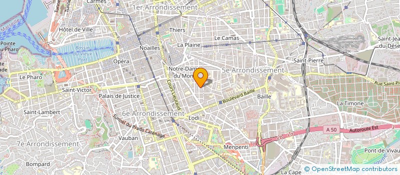 localisation de l'entreprise ASSOCIATION HEMERA  MARSEILLE