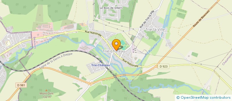 localisation de l'entreprise ASSOCIATION HERALDIQUE ET GENEALOGIQUE DES DEUX VEXINS  TRIE-CHATEAU