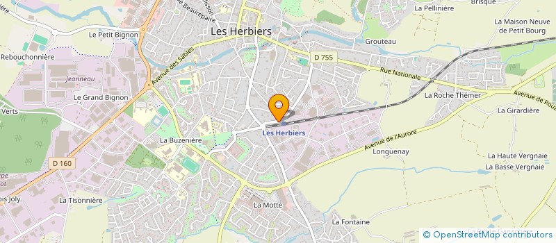 localisation de l'entreprise ASSOCIATION HERBRETAISE DE CULTE MUSULMAN (AHDCM)  LES HERBIERS