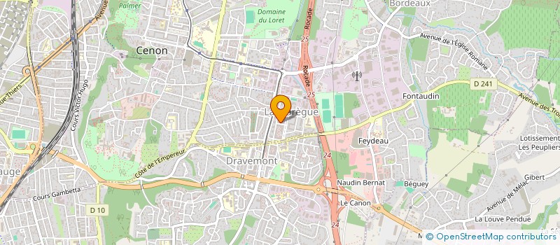 localisation de l'entreprise ASSOCIATION HEREDI ICI ET LA-BAS  CENON