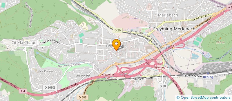 localisation de l'entreprise ASSOCIATION HERMES  FREYMING-MERLEBACH