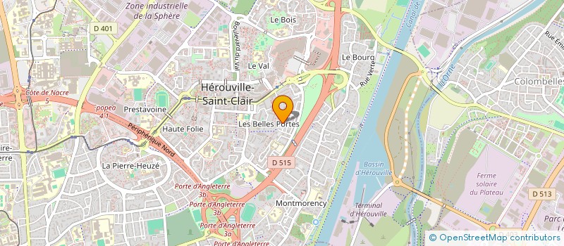 localisation de l'entreprise ASSOCIATION HEROUVILLE GRIMPE  HEROUVILLE SAINT CLAIR