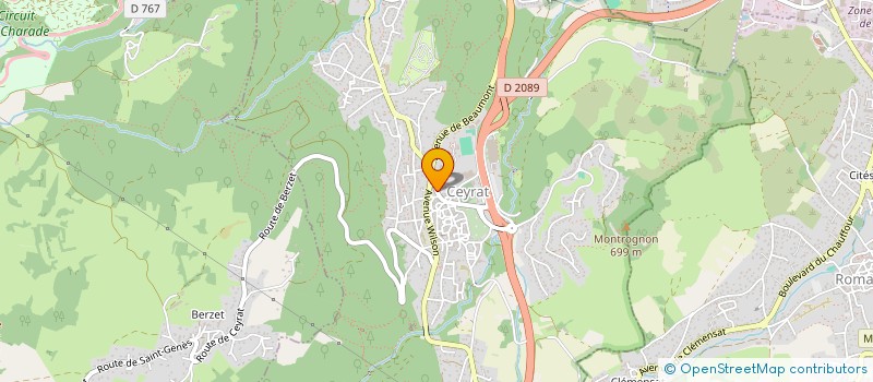 localisation de l'entreprise ASSOCIATION HIPPIQUE LES FIDELES  CEYRAT