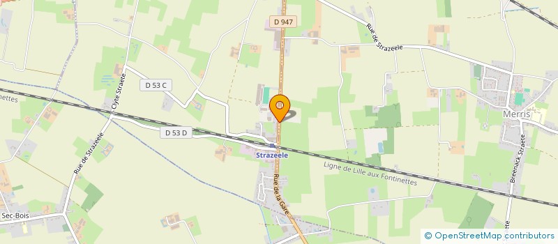 localisation de l'entreprise ASSOCIATION HIPPIQUE STRAZEELOISE  STRAZEELE