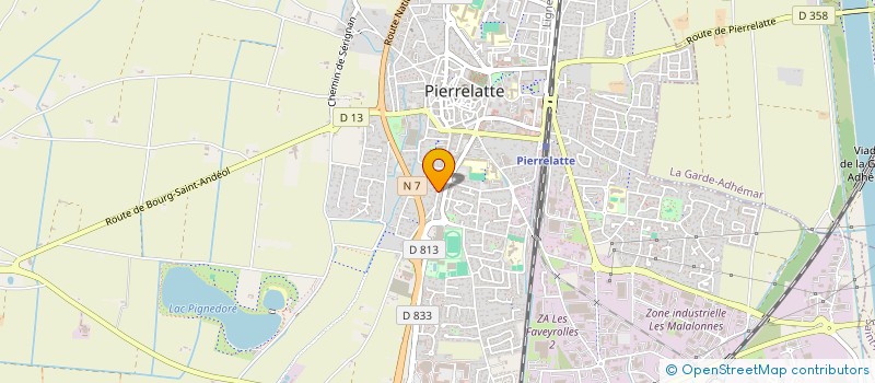 localisation de l'entreprise ASSOCIATION HIPPO-DROME  PIERRELATTE