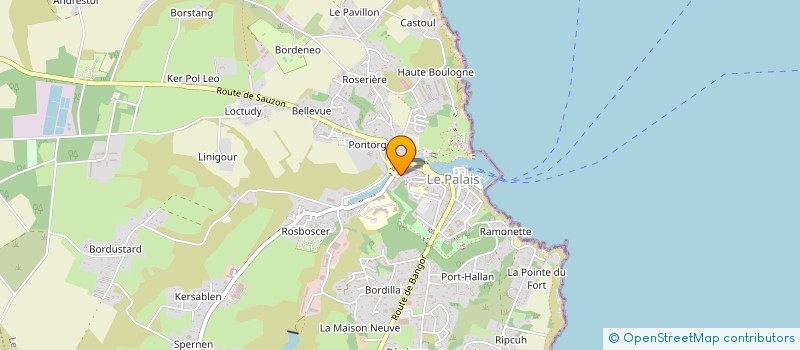 localisation de l'entreprise ASSOCIATION HISTOIRE BELLE ILE  LE PALAIS