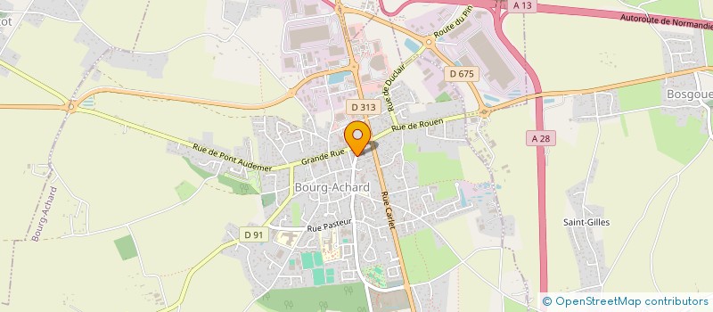 localisation de l'entreprise ASSOCIATION HISTOIRE PATRIMOINE ROUMOIS SEINE  BOURG-ACHARD