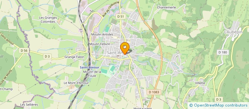 localisation de l'entreprise ASSOCIATION HISTOIRES ET PATRIMOINE DES REGIONS DE FRANCE (HPRF)  SAINT-AMOUR