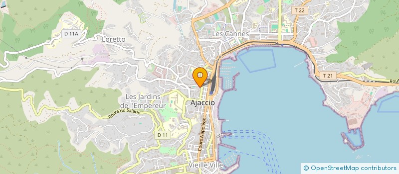localisation de l'entreprise ASSOCIATION HLM REGIONALE à AJACCIO
