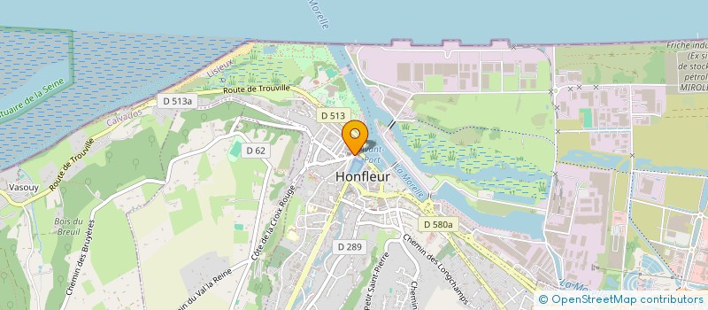 localisation de l'entreprise ASSOCIATION HONFLEURAISE DES VIEUX GREEMENTS  HONFLEUR