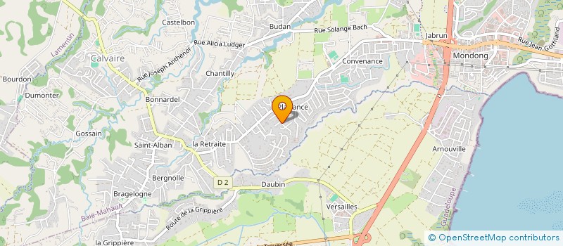 localisation de l'entreprise ASSOCIATION HOP'N  BAIE-MAHAULT