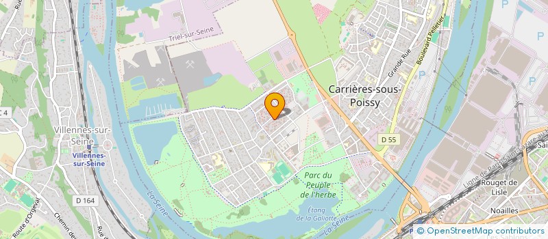 localisation de l'entreprise ASSOCIATION HORIZON 21  CARRIERES-SOUS-POISSY