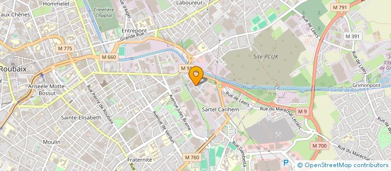 localisation de l'entreprise ASSOCIATION HORIZONS  ROUBAIX