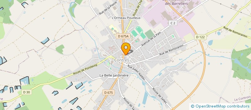 localisation de l'entreprise ASSOCIATION HORS LES RANGS  LE CONTROIS-EN-SOLOGNE